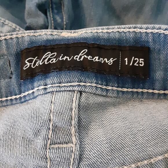 Stella In Dreams Women's Mid Rise Boot Cut Jeans Embroidered Size 1/25 - Picture 4 of 11